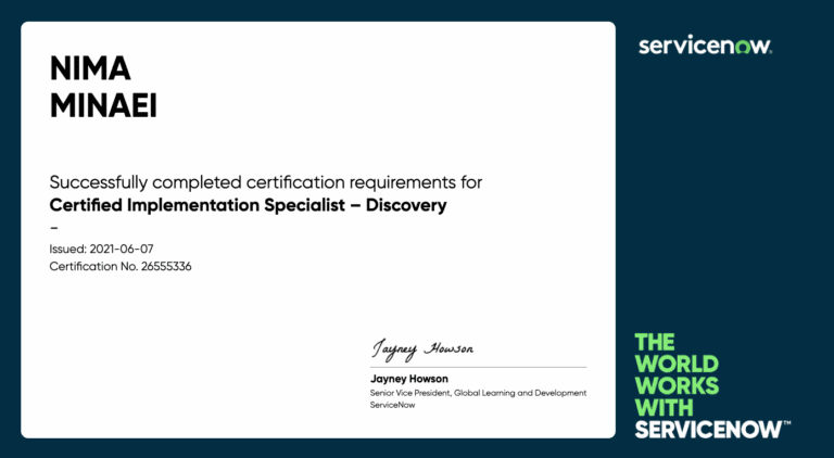 Certified Implementation Specialist – Discovery